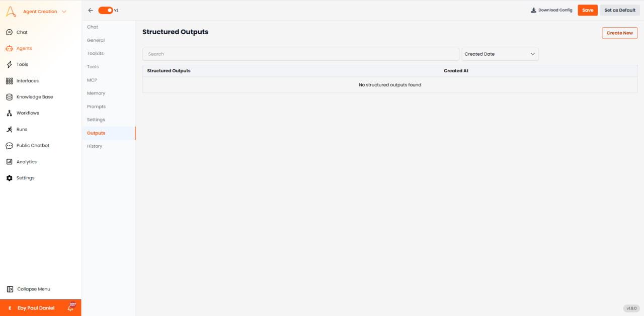 Structured Outputs Configuration
