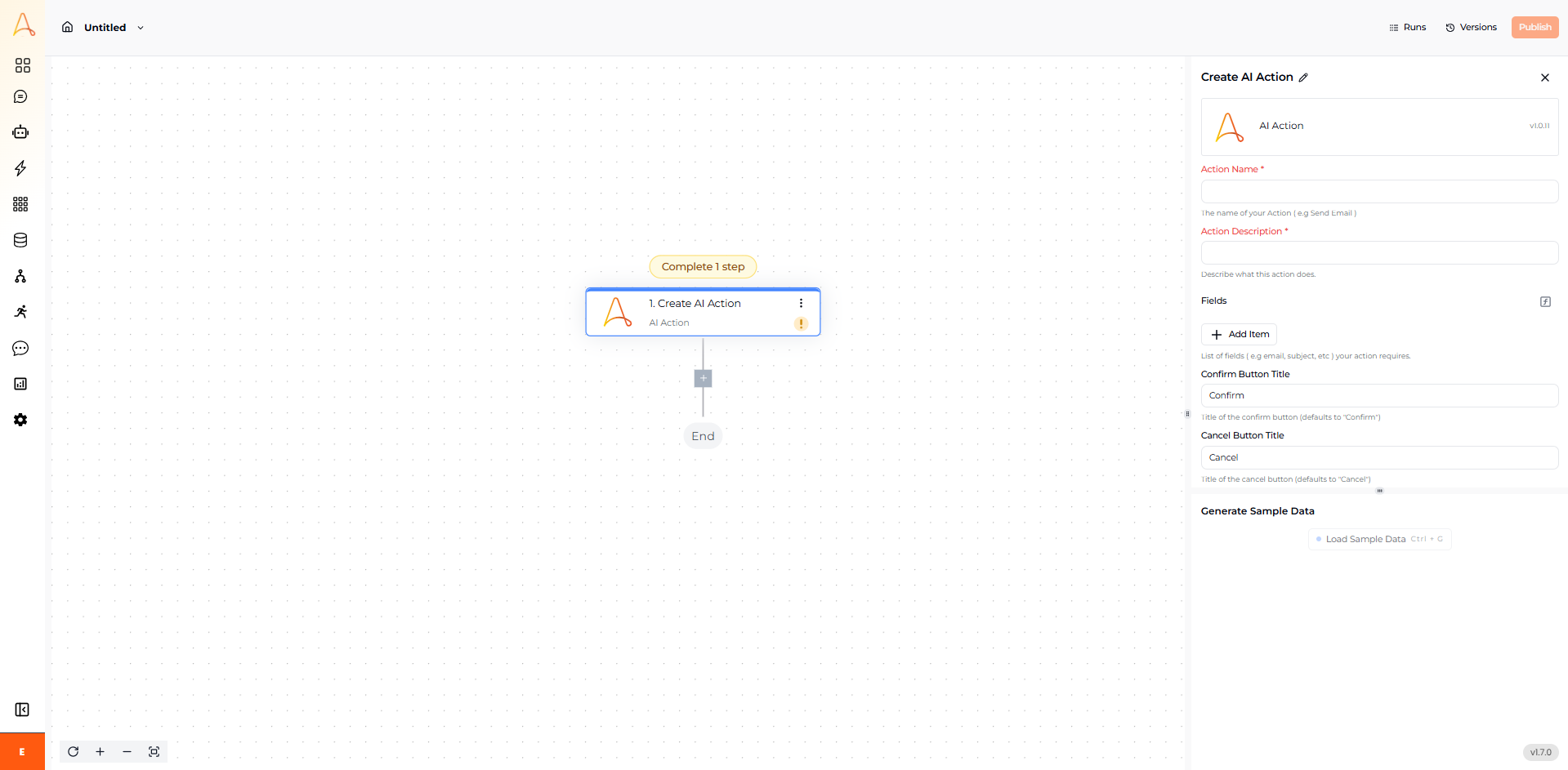EKB Action Trigger Configuration