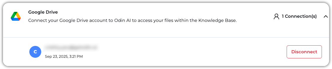 Google Drive connecté